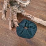 Scrunchi grün/schwarz kariert – Bild 3