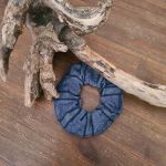 Scrunchi Blau Muster – Bild 2